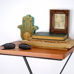 Casa si Gradina - Mobilier - Biblioteci si rafturi - Etajere - Etajera de perete, Hanah Home, lemn de pin, nuc si negru, 33x33x28 cm - Infinity.ro