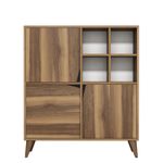 Casa si Gradina - Mobilier - Dulapuri si sifoniere - Dulapuri - Dulap multifunctional, Hanah Home, pal melaminat, nuc, 100x30x115 cm - Infinity.ro