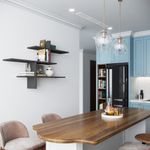 Casa si Gradina - Mobilier - Biblioteci si rafturi - Etajere - Etajera de perete, Hanah Home, pal melaminat, antracit, 123x80.5x22 cm - Infinity.ro