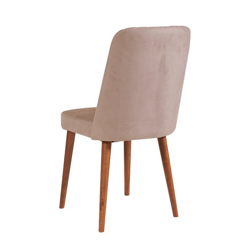 Casa si Gradina - Mobilier - Scaune si fotolii - Scaune - Scaun, Hanah Home, catifea, nuc si piatra, 47x46x89 cm - Infinity.ro