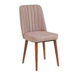 Casa si Gradina - Mobilier - Scaune si fotolii - Scaune - Scaun, Hanah Home, catifea, nuc si piatra, 47x46x89 cm - Infinity.ro
