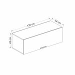 Casa si Gradina - Mobilier - Comode si corpuri - Corpuri bucatarie - Dulap de perete, Hanah Home, pal melaminat, alb, 135x45x54 cm - Infinity.ro