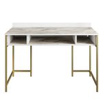 Casa si Gradina - Mobilier - Mese si birouri - Birouri - Birou de studiu, Hanah Home, pal melaminat, auriu alb, 120x60x75 cm - Infinity.ro