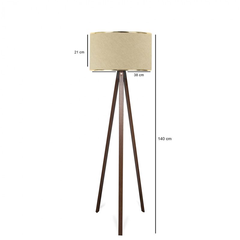 Casa si Gradina - Corpuri si surse de iluminat - Veioze si lampi - Lampadare - Lampadar, Opviq, lemn, bej, 140 cm, 780SGN2590 - Infinity.ro