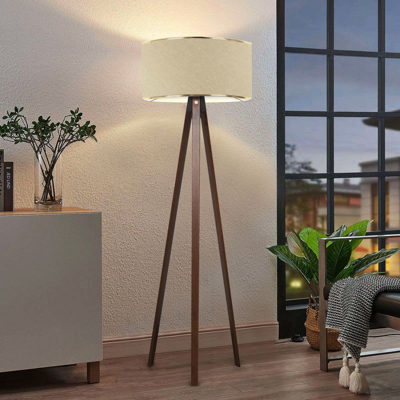 Casa si Gradina - Corpuri si surse de iluminat - Veioze si lampi - Lampadare - Lampadar, Opviq, lemn, bej, 140 cm, 780SGN2590 - Infinity.ro
