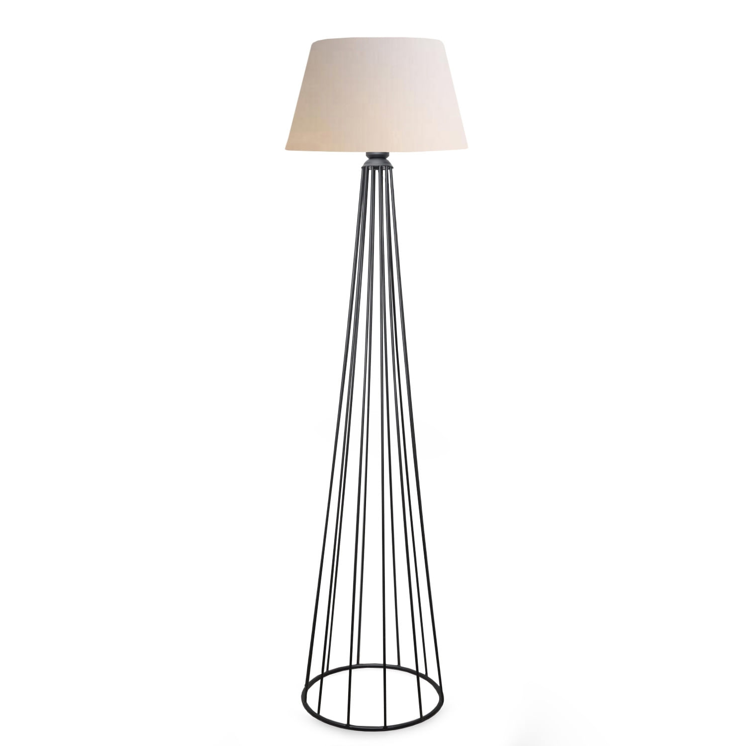 Lampadar, Opviq, metal, crem, 155 cm