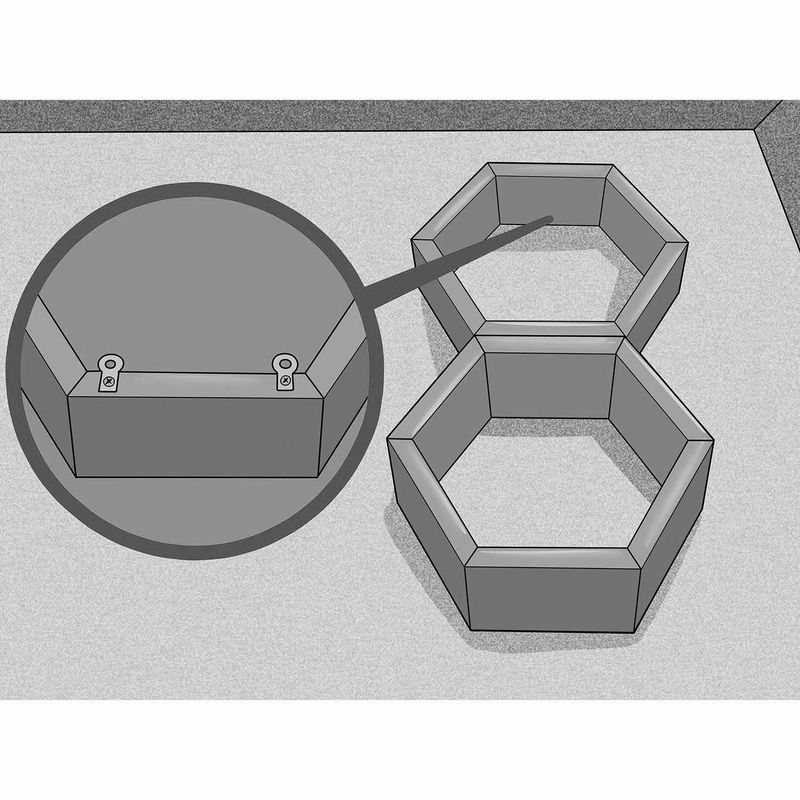 Casa si Gradina - Mobilier - Biblioteci si rafturi - Etajere - Etajera de perete, Hanah Home, lemn masiv, nuc, 40x37x10 cm, set 6 bucati - Infinity.ro