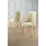 Casa si Gradina - Mobilier - Scaune si fotolii - Scaune - Set scaune, Hanah Home, metal, crem si auriu, 46x46x94 cm, 4 bucati - Infinity.ro