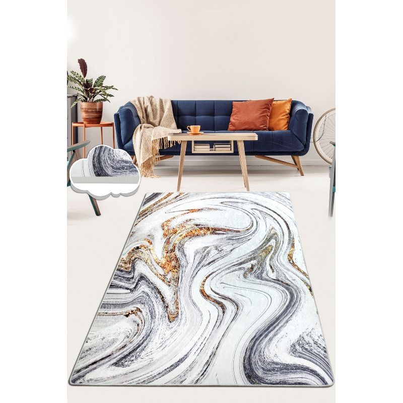 Casa si Gradina - Textile si covoare - Covoare - Covorase intrare - Covoras de hol, Conceptum Hypnose, multicolor, 80x300 cm, 100% poliester, antiderapant, 286CHL7124 - Infinity.ro