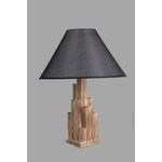 Casa si Gradina - Corpuri si surse de iluminat - Veioze si lampi - Veioze - Veioza, Opviq, lemn, maro si negru, 57 cm - Infinity.ro