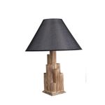 Casa si Gradina - Corpuri si surse de iluminat - Veioze si lampi - Veioze - Veioza, Opviq, lemn, maro si negru, 57 cm - Infinity.ro