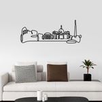 Casa si Gradina - Decoratiuni - Decoratiuni perete - Accesoriu decorativ de perete, Wallxpert, metal, negru, 120x45x1.5 cm - Infinity.ro