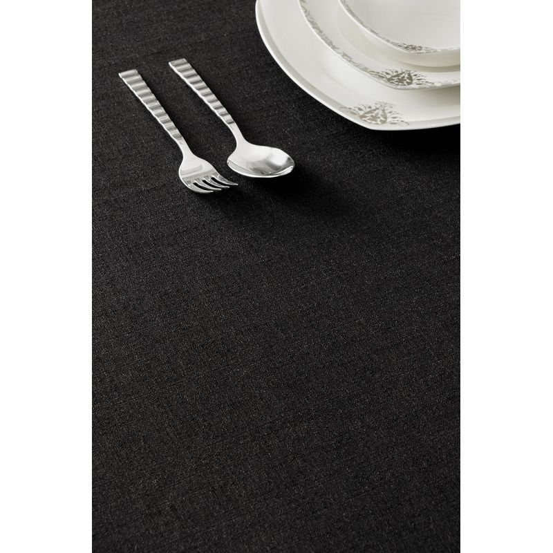Casa si Gradina - Textile si covoare - Textile bucatarie - Fete de masa - Fata de masa, Hermia, negru, 150x300 cm, 100% poliester - Infinity.ro