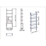 Casa si Gradina - Mobilier - Biblioteci si rafturi - Biblioteci - Biblioteca, Hanah Home, PAL melaminat, nuc si negru, 60x22x174 cm, 541HDL1310 - Infinity.ro