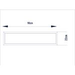 Casa si Gradina - Decoratiuni - Oglinzi - Oglinda decorativa, Hanah Home, panou de particule melaminat, alb, 90x22x2 cm - Infinity.ro