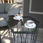 Casa si Gradina - Mobilier - Mese si birouri - Mese living - Masa laterala, Hanah Home, pal melaminat, antracit, 40x35x62 cm - Infinity.ro