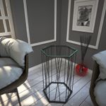 Casa si Gradina - Mobilier - Mese si birouri - Mese living - Masa laterala, Hanah Home, pal melaminat, antracit, 40x35x62 cm - Infinity.ro