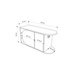 Casa si Gradina - Mobilier - Dulapuri si sifoniere - Dulapuri pantofi - Dulap pantofi, Hanah Home, pal melaminat, hitit si alb, 104x37x50 cm - Infinity.ro
