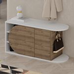 Casa si Gradina - Mobilier - Dulapuri si sifoniere - Dulapuri pantofi - Dulap pantofi, Hanah Home, pal melaminat, hitit si alb, 104x37x50 cm - Infinity.ro