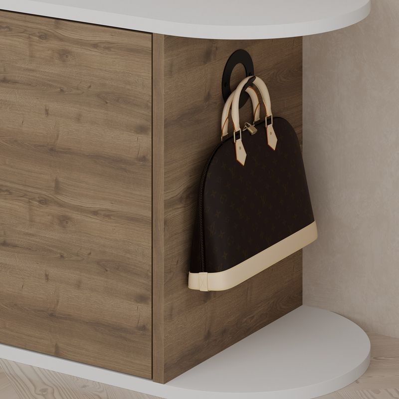 Casa si Gradina - Mobilier - Dulapuri si sifoniere - Dulapuri pantofi - Dulap pantofi, Hanah Home, pal melaminat, hitit si alb, 104x37x50 cm - Infinity.ro