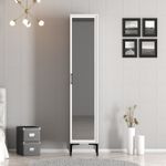 Casa si Gradina - Mobilier - Dulapuri si sifoniere - Sifoniere - Sifonier, Hanah Home, pal melaminat, alb, 40x47.5x201.4 cm, 845HCT5408 - Infinity.ro