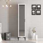 Casa si Gradina - Mobilier - Dulapuri si sifoniere - Sifoniere - Sifonier, Hanah Home, pal melaminat, alb, 40x47.5x201.4 cm, 845HCT5408 - Infinity.ro