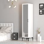 Casa si Gradina - Mobilier - Dulapuri si sifoniere - Sifoniere - Sifonier, Hanah Home, pal melaminat, alb, 40x47.5x201.4 cm, 845HCT5408 - Infinity.ro