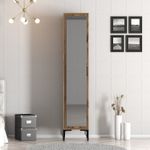 Casa si Gradina - Mobilier - Dulapuri si sifoniere - Sifoniere - Sifonier, Hanah Home, pal melaminat, nuc, 40x47.5x201.4 cm, 845HCT5407 - Infinity.ro