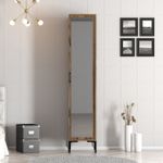Casa si Gradina - Mobilier - Dulapuri si sifoniere - Sifoniere - Sifonier, Hanah Home, pal melaminat, nuc, 40x47.5x201.4 cm, 845HCT5407 - Infinity.ro
