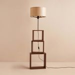 Casa si Gradina - Corpuri si surse de iluminat - Veioze si lampi - Lampadare - Lampadar, Opviq, lemn, bej, abajur 20x37 cm, cablu 200 cm - Infinity.ro