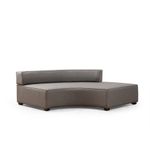 Casa si Gradina - Mobilier - Canapele si coltare - Coltare - Coltar, Hanah Home, lemn fag si pal, gri, 380x105x70 cm - Infinity.ro