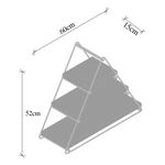 Casa si Gradina - Mobilier - Biblioteci si rafturi - Etajere - Etajera de perete, Hanah Home, lemn de molid si metal, negru nuc, 60x52x15 cm - Infinity.ro