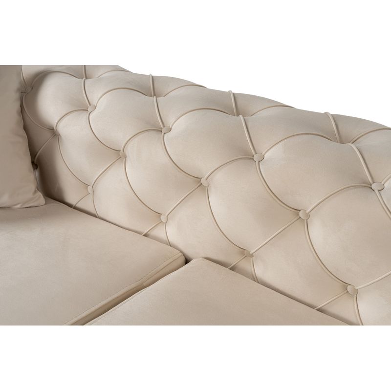 Casa si Gradina - Mobilier - Canapele si coltare - Coltare - Coltar, Atelier Del Sofa, lemn fag si pal, bej si negru, 270x180x72 cm, 569HLN1808 - Infinity.ro