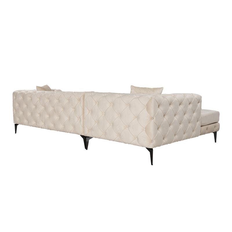 Casa si Gradina - Mobilier - Canapele si coltare - Coltare - Coltar, Atelier Del Sofa, lemn fag si pal, bej si negru, 270x180x72 cm, 569HLN1808 - Infinity.ro
