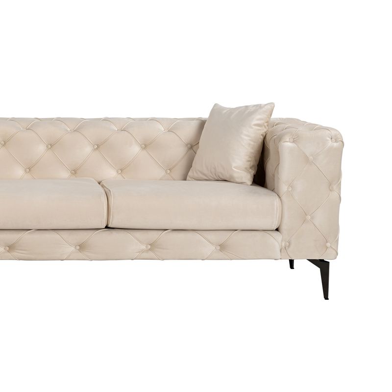 Casa si Gradina - Mobilier - Canapele si coltare - Coltare - Coltar, Atelier Del Sofa, lemn fag si pal, bej si negru, 270x180x72 cm, 569HLN1808 - Infinity.ro