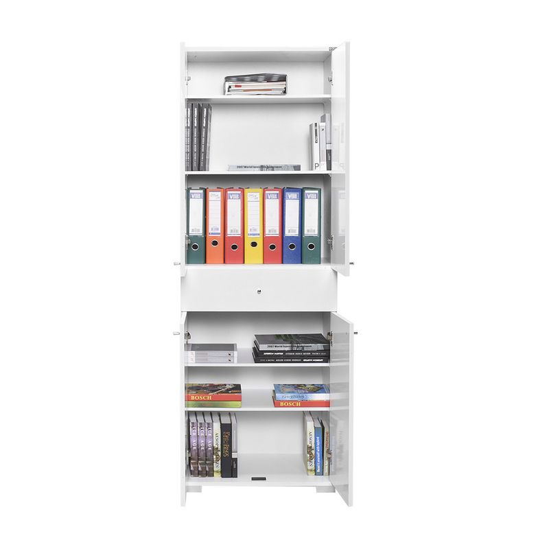 Casa si Gradina - Mobilier - Dulapuri si sifoniere - Dulapuri - Dulap multifunctional, Hanah Home, pal melaminat, alb, 60x40x187 cm - Infinity.ro