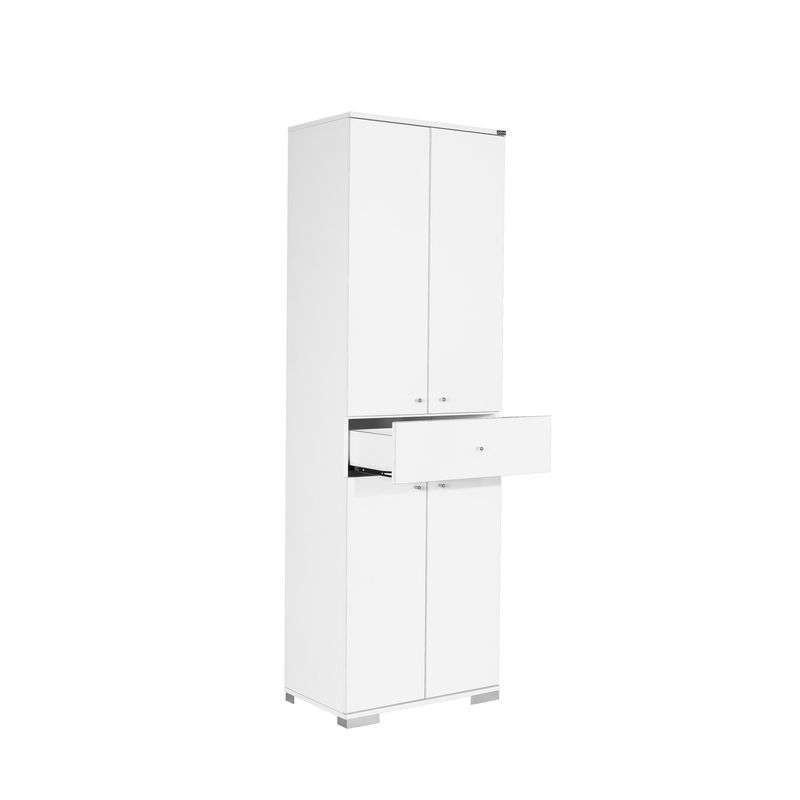 Casa si Gradina - Mobilier - Dulapuri si sifoniere - Dulapuri - Dulap multifunctional, Hanah Home, pal melaminat, alb, 60x40x187 cm - Infinity.ro