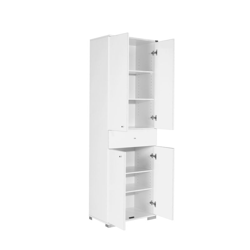 Casa si Gradina - Mobilier - Dulapuri si sifoniere - Dulapuri - Dulap multifunctional, Hanah Home, pal melaminat, alb, 60x40x187 cm - Infinity.ro