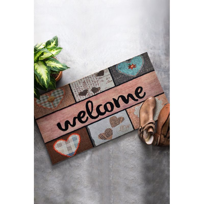 Casa si Gradina - Textile si covoare - Covoare - Covorase intrare - Covoras de intrare, Conceptum Hypnose, multicolor, 40x60 cm, 100% pvc, antiderapant, 877CHL1006 - Infinity.ro