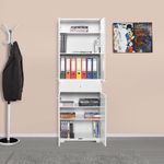 Casa si Gradina - Mobilier - Dulapuri si sifoniere - Dulapuri - Dulap multifunctional, Hanah Home, pal melaminat, alb, 60x40x187 cm - Infinity.ro