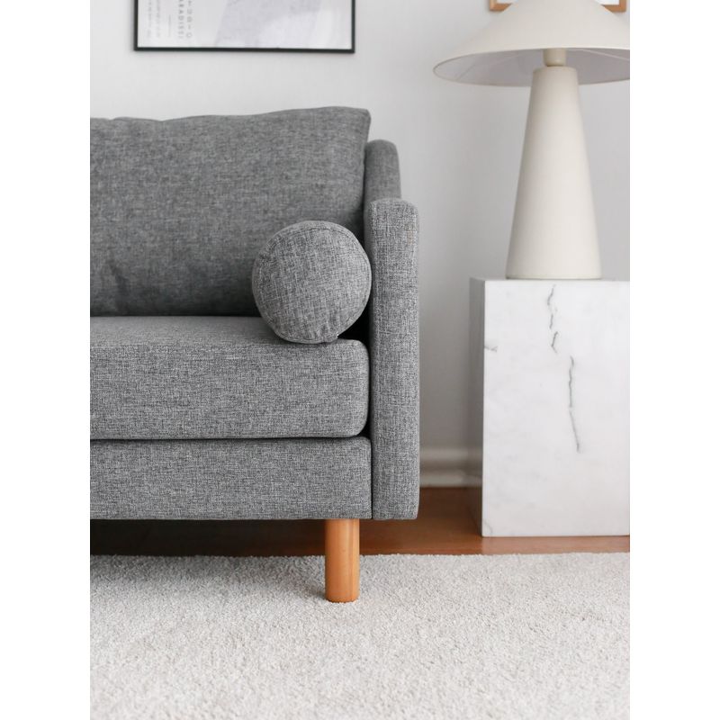 Casa si Gradina - Mobilier - Canapele si coltare - Canapele - Canapea 3 locuri, Atelier Del Sofa, lemn de carpen, in, gri, 196x93x82 cm - Infinity.ro