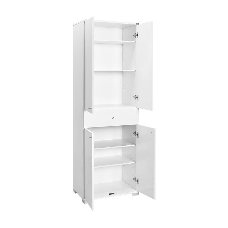 Casa si Gradina - Mobilier - Dulapuri si sifoniere - Dulapuri - Dulap multifunctional, Hanah Home, pal melaminat, alb, 60x40x187 cm - Infinity.ro