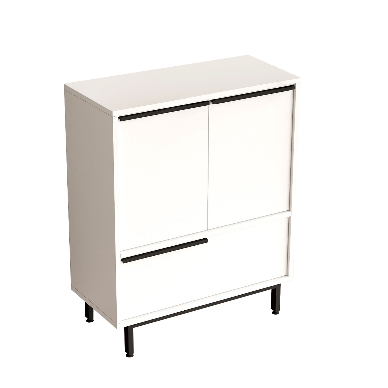Dulap bucatarie, Hanah Home, panou de particule melaminat, alb, 74.8x35.5x90.4 cm