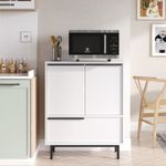 Casa si Gradina - Mobilier - Comode si corpuri - Corpuri bucatarie - Dulap bucatarie, Hanah Home, panou de particule melaminat, alb, 74.8x35.5x90.4 cm - Infinity.ro