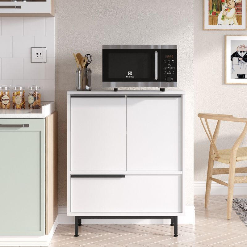Casa si Gradina - Mobilier - Comode si corpuri - Corpuri bucatarie - Dulap bucatarie, Hanah Home, panou de particule melaminat, alb, 74.8x35.5x90.4 cm - Infinity.ro