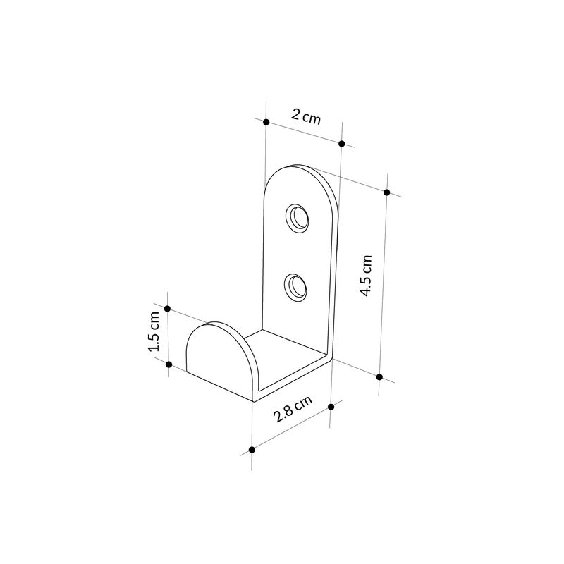 Casa si Gradina - Mobilier - Organizare si depozitare - Cuiere - Cuiere, Wallxpert, metal, negru, 2x4.7x2.6 cm - Infinity.ro