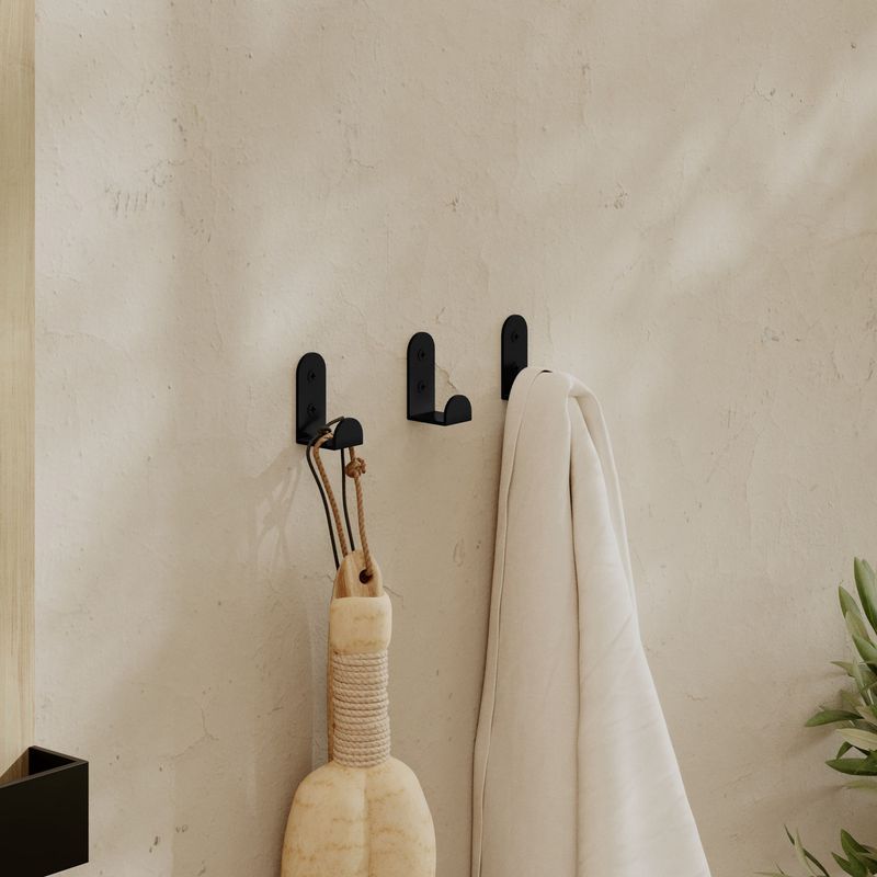 Casa si Gradina - Mobilier - Organizare si depozitare - Cuiere - Cuiere, Wallxpert, metal, negru, 2x4.7x2.6 cm - Infinity.ro