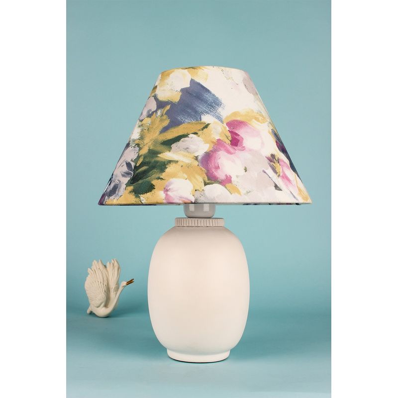 Casa si Gradina - Corpuri si surse de iluminat - Veioze si lampi - Veioze - Veioza, Opviq, ceramica, alb, inaltime 37 cm - Infinity.ro