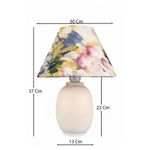 Casa si Gradina - Corpuri si surse de iluminat - Veioze si lampi - Veioze - Veioza, Opviq, ceramica, alb, inaltime 37 cm - Infinity.ro