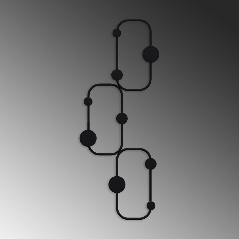 Casa si Gradina - Mobilier - Organizare si depozitare - Cuiere - Cuier de perete, Wallxpert, metal, negru, 28x5x70 cm - Infinity.ro